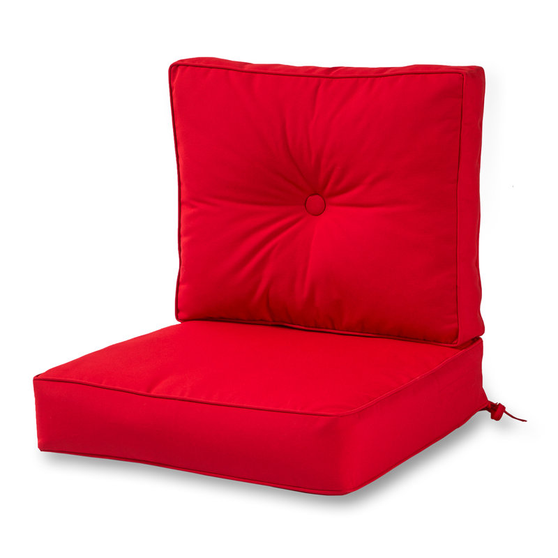 Breakwater Bay Deep Indoor/Outdoor Sunbrella Seat/Back Cushion